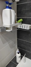 Organizer Shower-Shelf-Holder Storage-Rack Wall-Mounted Bathroom-Shampoo Corner 4 Kitchen