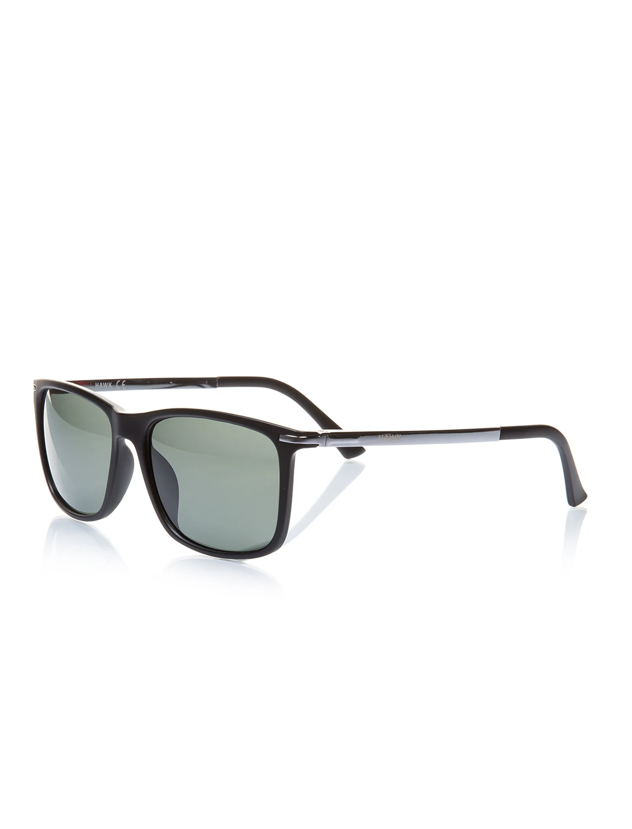 

Men's sunglasses hw 1664 02 bone black organic square square 56-17-143 hawk