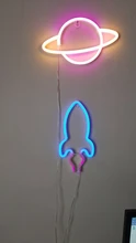 Wall-Lamp Art-Decorative-Lights Neon-Sign Holiday-Lighting LED Plastic Xmas-Party Baby