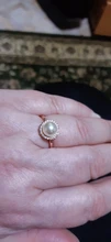 Huitan romántico anillos de perlas simuladas para las mujeres de lujo aniversario de boda accesorios anillos de compromiso para venta al por mayor