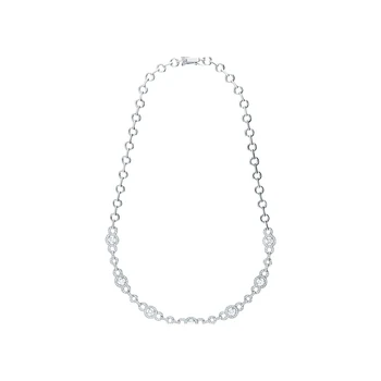 

Silver necklace with cubic zirconium sunlight sample 925