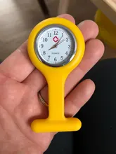 Reloj de silicona para enfermera, broche, Túnica, reloj Fob con batería gratis, relojes de bolsillo para médico, reloj de bolsillo
