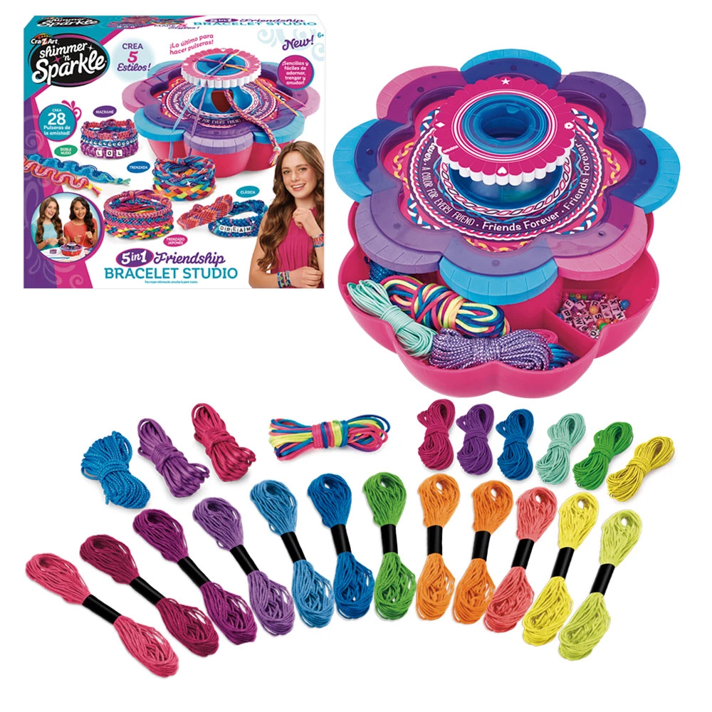 Estudio de pulseras 5 en 1 Shimmer 'n Sparkle pulseras, Hacer pulseras kit