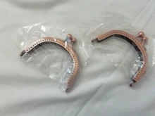 LIONSEN-Marco de monedero semicircular de 8,5 cm, cierre de Kiss, accesorios de Metal para bolso, marco de moneda Vintage, marco de bolsa de embrague