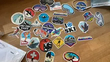 Pegatinas de grafiti para esquí y montaña, pegatinas de grafiti para equipaje, portátil, monopatín, Snowboard, refrigerador, pegatina de esquí, invierno, 10/30/50 Uds.
