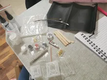 DIY resina epoxi Oso de goma con letras moldes joyería herramienta de fabricación Kit con pegamento de resina AB llavero kit DIY regalo