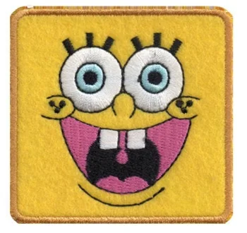 

BOB ESPONJA Iron patch toppa ricamata gestickter patch patch brode parche bordado Size: 6,20cm
