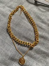 Modyle-collares de Color dorado estilo Punk Vintage, cadena gruesa, collares y colgantes, joyería para mujer, venta al por mayor