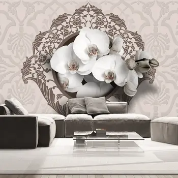 

Wall mural-Royal orchids - 250x175 cm