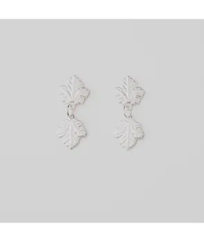

Leaf reflection earrings