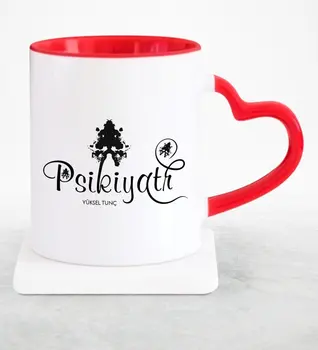 

Personalized Professional Psychiatrist Red Heart Mug Cup