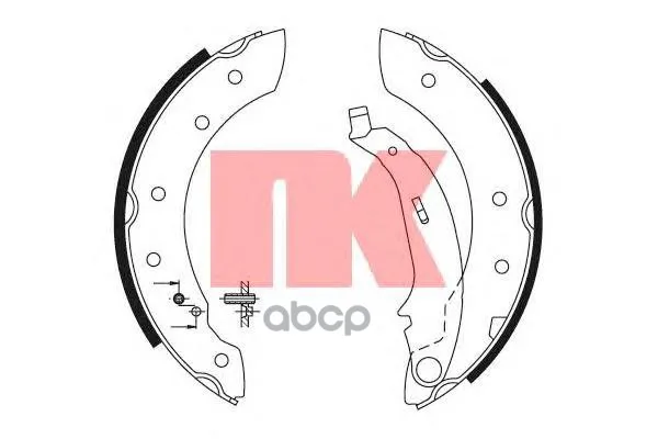 Колодки Торм.Бар.Renault Logan/Sandero/Peugeot 206(203x38) Торм.Сист.Lucas Nk 2799572 Nk арт. 2799572