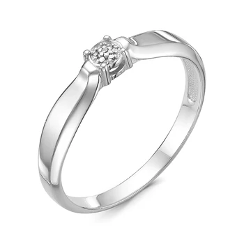 

925 sterling silver ring with stones: Diamond