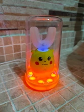 XaoMi-cepillo de dientes eléctrico inteligente de silicona para chicos, ultrasónico, automático, con patrón de dibujos animados, 360 grados