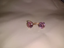 MAIKALE 12MM Simple coreano AAA Cubic Zirconia nuevo cobre chapado en oro temperamento pendiente para mujeres regalos