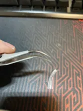 Pinzas electrónicas industriales antiestáticas ESD, Punta rectas y curvadas, pinzas de acero inoxidable de precisión, herramienta manual de reparación para teléfono SMD