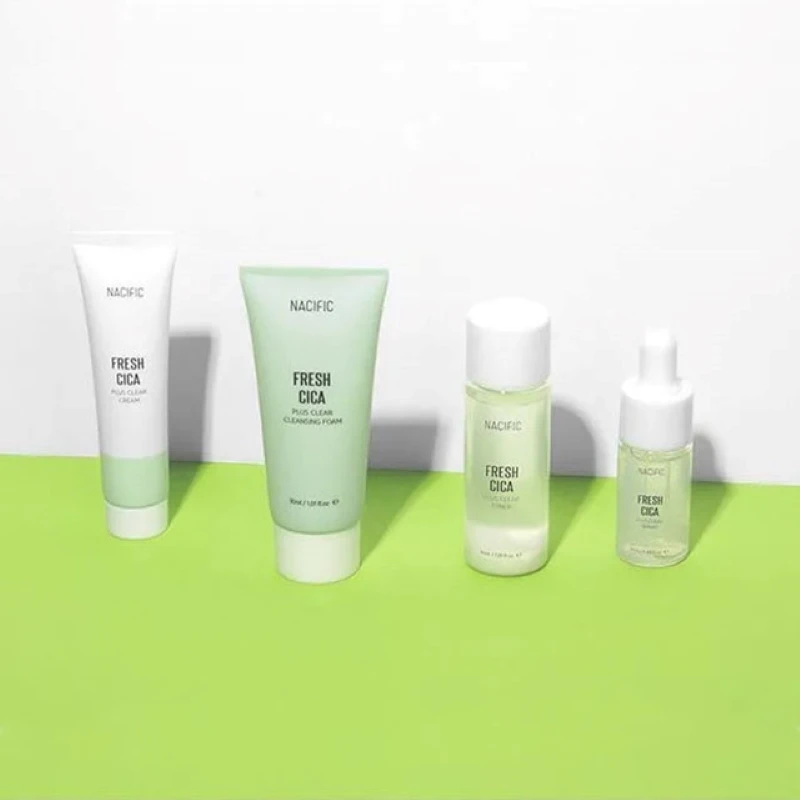 Fresh Cica Plus Clear Kit Nacific toner sooth эссенция сыворотка крем очищающая пена увлажнение с
