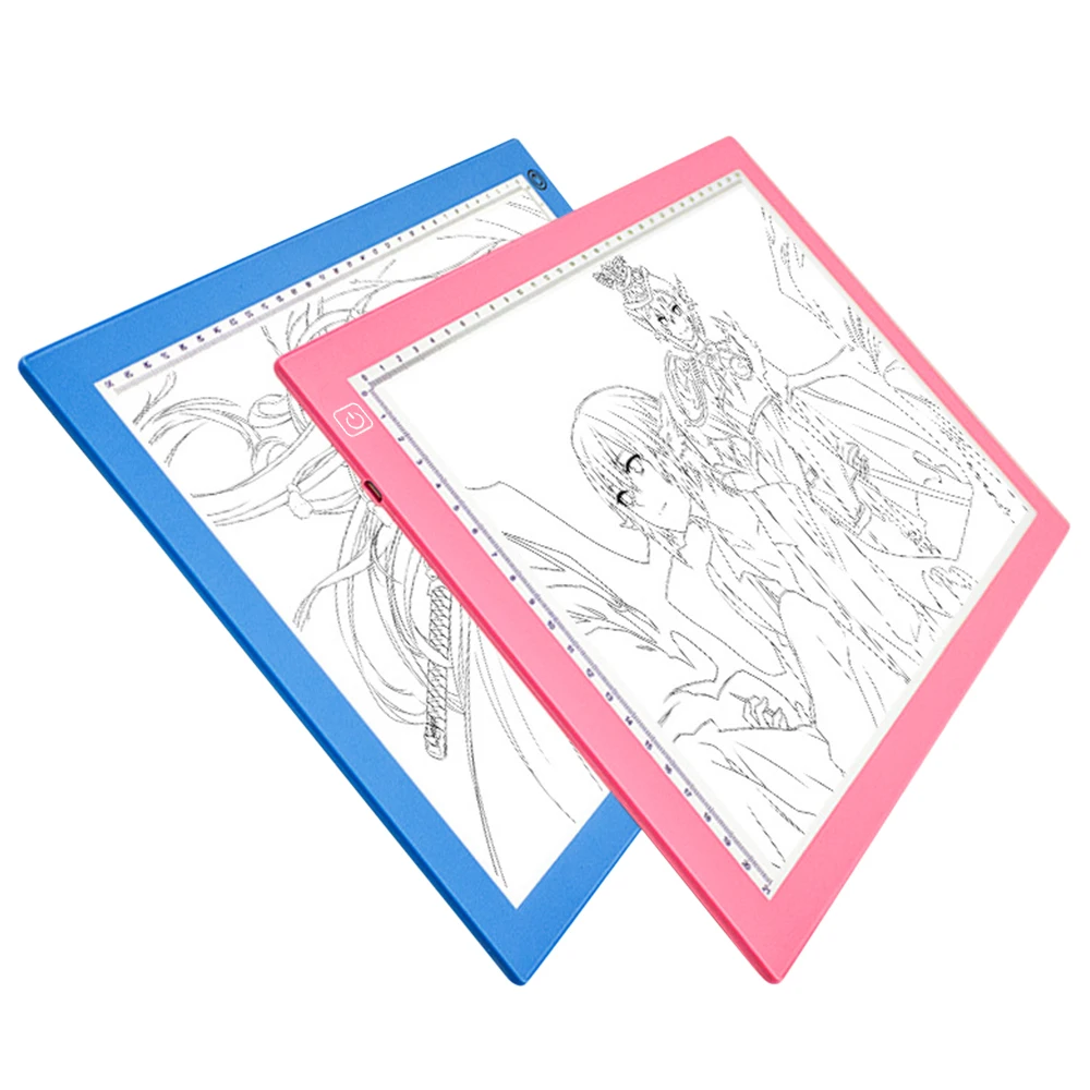 

LDLUTBR A5/A4/A3 USB LED Light Box Copy Board LED Drawing Tablet Digital Graphics Pad Electronic Art Graphic Table with scale