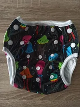 Bebé reutilizable nadar pañales, un tamaño cupo todos tela pañal para nadar ajustable entrenamiento pantalones lavable traje de baño para los niños