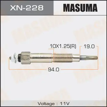 Свеча накаливания Nissan Almera/Primera/Sunny 2.0D 90-00 MASUMA