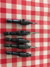 Juego de taladro avellanado, broca de carpintería, piloto con huecos para tornillos, tamaños, herramienta de mano #5 #6 #8 #10 #12, 6 uds.