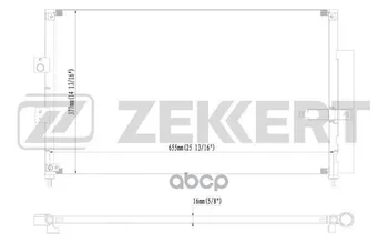 

Radiator cond. Honda Civic VIII 05-zekkert art. mk-3055