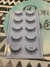 HBZGTLAD-5 pares de pestañas postizas 3D hechas a mano, naturales, largas y gruesas, maquillaje diario, gruesas, cruzadas