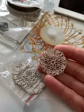 Envío gratis de envolturas de filigrana conectores regalo de artesanía metálica decoración DIY 3,5 cm 5,0 CM