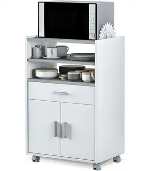 

Auxiliary furniture microwave to drawer and two doors