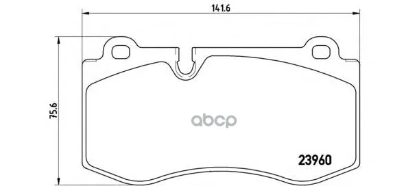 Колодки Тормозные Передние Brembo P50074 Brembo арт. P50074