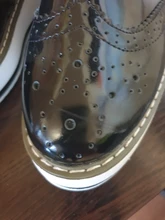 Zapatos planos de cuero genuino para mujer, zapatillas Oxford con plataforma a rayas, a la moda, color blanco y negro, Estilo Vintage