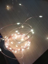 Strip-Light Garland Battery Party-Decoration Led Fairy Cooper-Wire Holiday Wedding 3AA