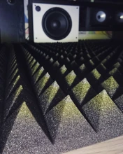 Espuma acústica de estudio insonorizada, Panel de tratamiento de absorción de sonido, esponja protectora de cuña de sonido, 50x50x5cm, 6 uds.