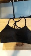 Fitness Tops Underwear Top-Padded-Bra Sports-Top Strappy Yoga Push-Up Running Athletic-Vest
