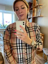 Camisa informal de moda para mujer, camisa de gasa con solapa y manga larga con estampado de labios, a cuadros, nueva de 2020