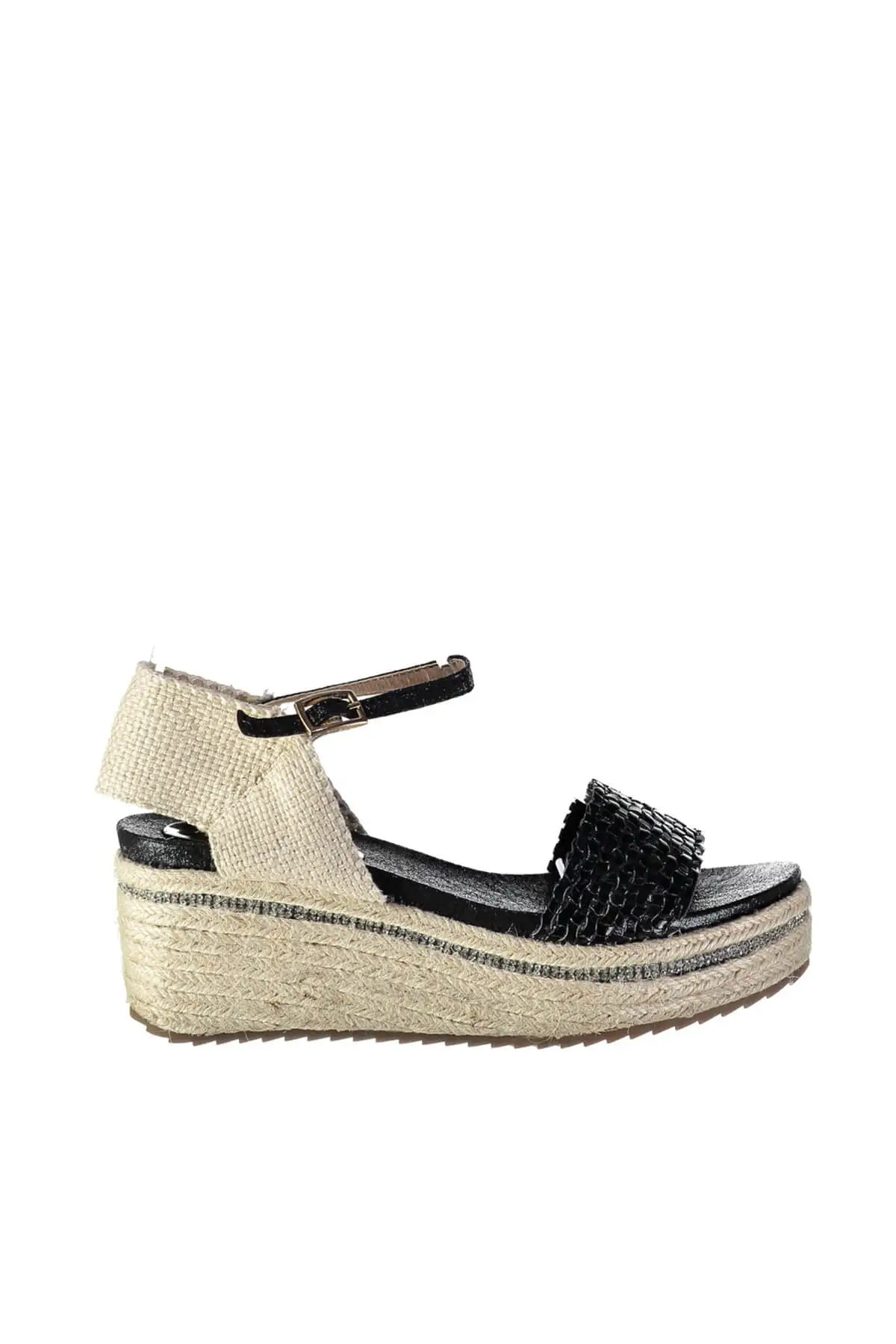 Черные женские сандалии с жемчугом 120130005632|Боссоножки и сандалии| |