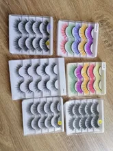 Pestañas postizas 3D de visón, 5 pares, 27 estilos, entrecruzado grueso, maquillaje, extensión de pestañas, volumen Natural, suaves