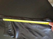 Fitness Leggings Push-Up-Light Faux-Leather Black Sexy High-Waist Plus-Size Women Casual