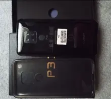 Cubot P30 Teléfono Movil Libre Pantalla 6,3 FHD+ 2340x1080p Doble Lado Vidrio 4GB + 64GB Smartphone Android 9,0 pastel Helio P23 AI Triple Cámara Trasera identificación facial Face ID Octa-Core Batería 4000mAh