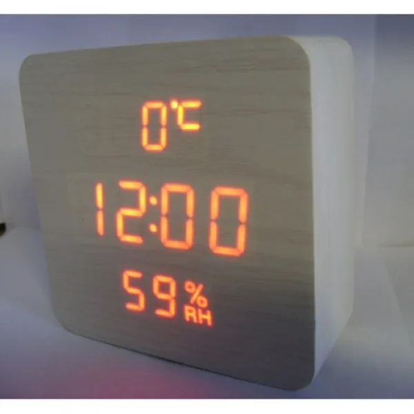 Desktop digital alarm clock VST-872S(white