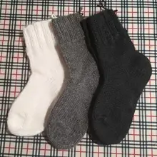 Носки.Носки шерстяные вязанные