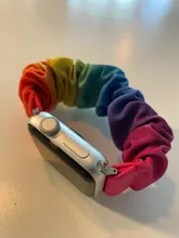 Scrunchie elástico correas de reloj de la venda de reloj para Apple Watch SERIE DE gomillas 6 5 4 3 38mm 40mm 42mm 44mm iwatch Correa pulsera de 6 5 4