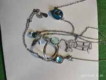 Collar de plata de ley 925 con dije de sirena, collar de cristal azul para mujer, joyería 2020