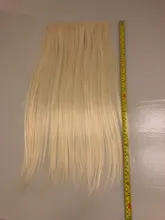 SHANGKE-Extensión de cabello liso sedoso Natural, 5 clips/pieza, 24 pulgadas, Clip en mujeres, pelo sintético largo falso