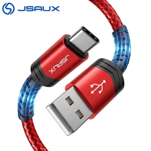 Jsaux usb tipo c cabo para usb c cabo do telefone móvel 3a tipo de carregamento rápido cabo c para samsung s8 xiaomi redmi note7 cabo de carga