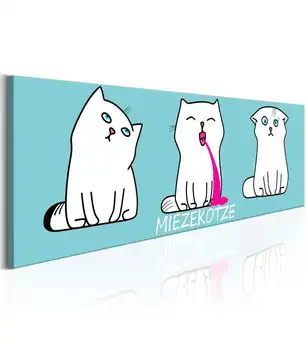 

Table-Miezekotze: Cat Trio (Blue)