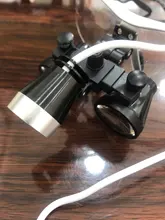 Binocular de aumento 3,5x, lupa quirúrgica con luz LED, lámpara de lupa de operación médica