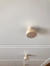 Wooden Cabinet Wardrobe-Knobs Drawer-Handle Furniture Hardware Round Natural for 8/12pcs