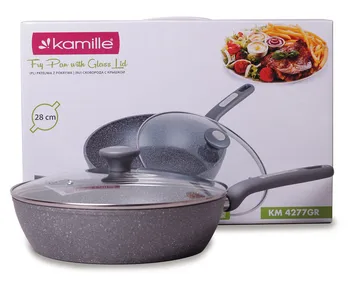 

28 cm aluminum die cast with granite coating and Kamille lid, kml-4277gr