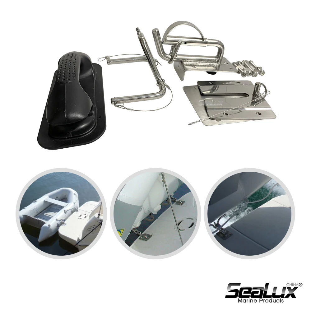 Sealux 2 комплекта на посылка Insta lock Quick Davits набор для надувных лодок с ручкой морской